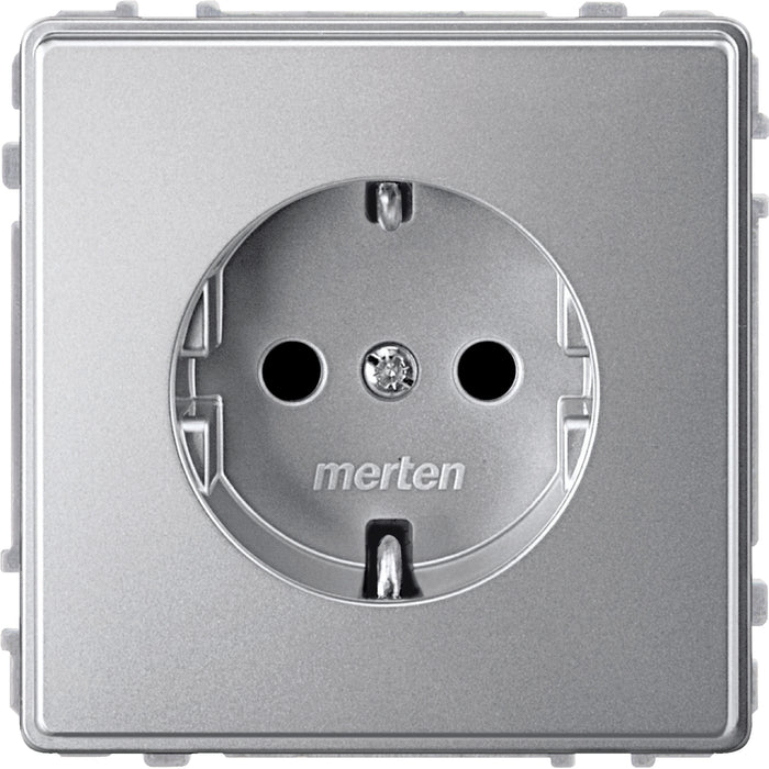 MTN233560 SCHUKO socket-outlet insert, aluminium, Aquadesign