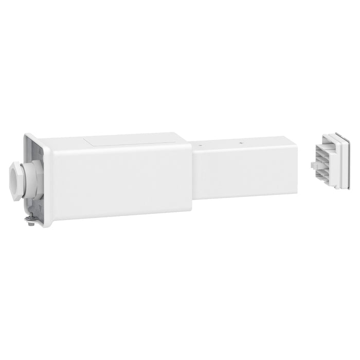 KBB40ABG4W End feed unit, Canalis KBB, 40A, left mounting, 1 circuit, 3L+N+PE, white RAL9003