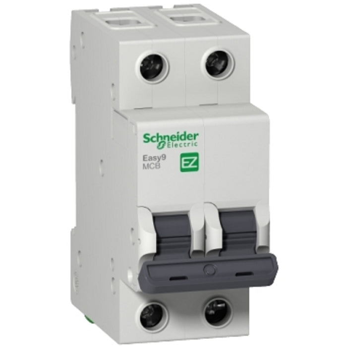 EZ9F56210 Miniature circuit breaker (MCB), Easy9, 2P, 10A, C curve, 6000A (IEC/EN 60898-1)