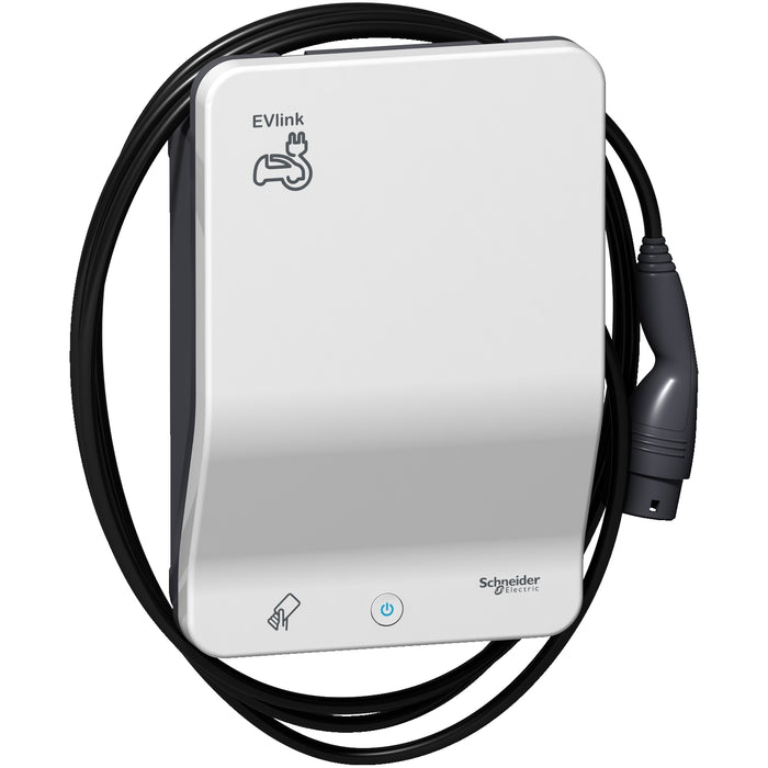 EVB1A22PCRI EVlink Smart Wallbox - 22 kW - Attached cable T2 - RFID