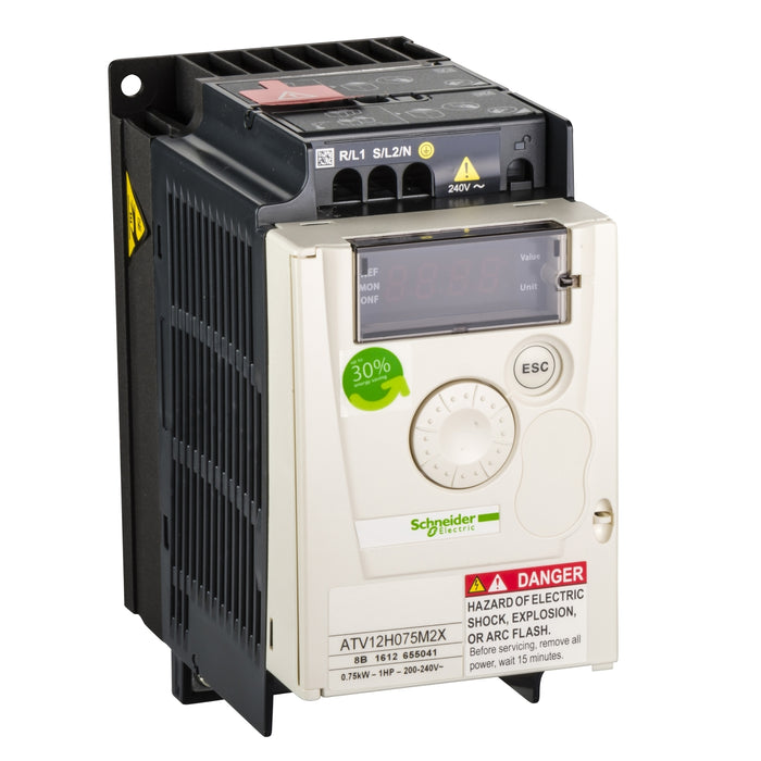 ATV12H075M2X variable speed drive ATV12 - 0.75kW - 240V - 1ph