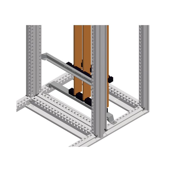 NSYBVS800L 2 ver. busbar sup. In 3200A 10 mm bars. Bars distance 115mm. For 800mm widths