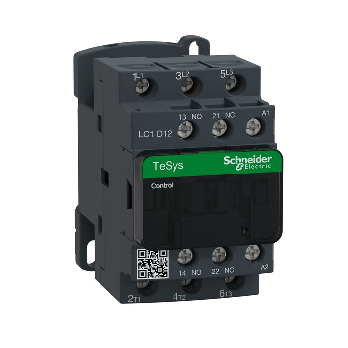 LC1D12B7 Contactor TeSys Deca, 3P(3NO),AC-3/AC-3e,&lt;=440V 12A,bobina de 24V CA