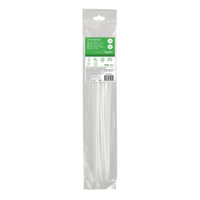 IMT46124 Thorsman, Cable tie 385x4.8mm Clear x20 lang