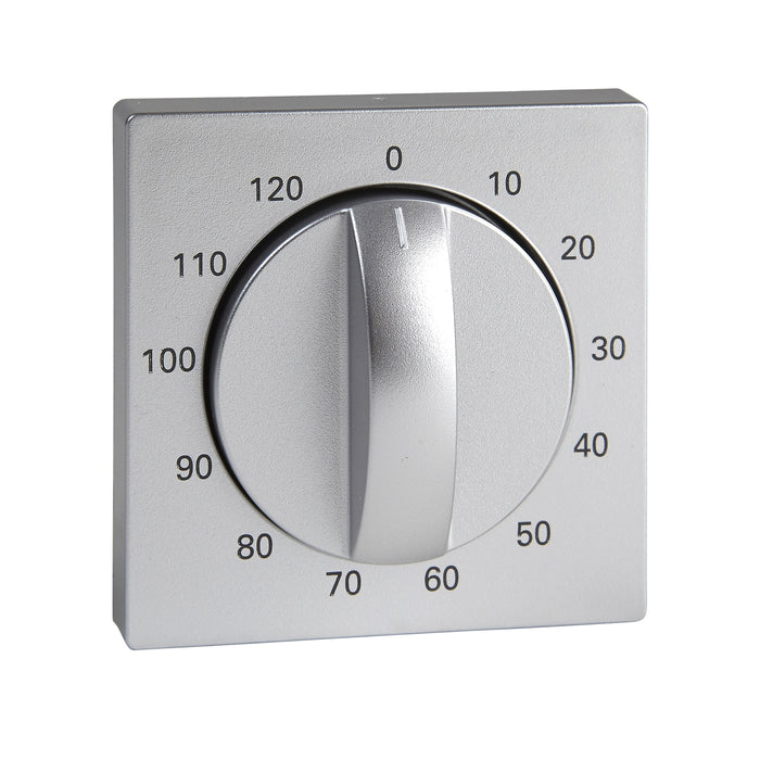 MTN539260 Central plate, Merten System M, for time switch insert, 120 min, aluminium