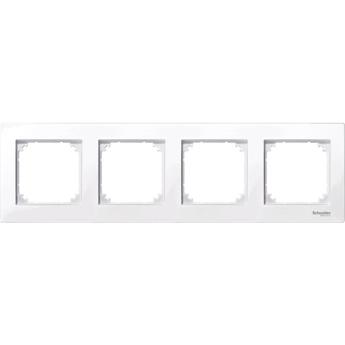 MTN515425 Cover frame, Merten M-Plan, 4 gangs, active white