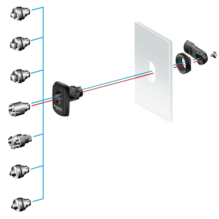 NSYAEDLB5S3D Square lock insert 5mm for Spacial S3D encl.