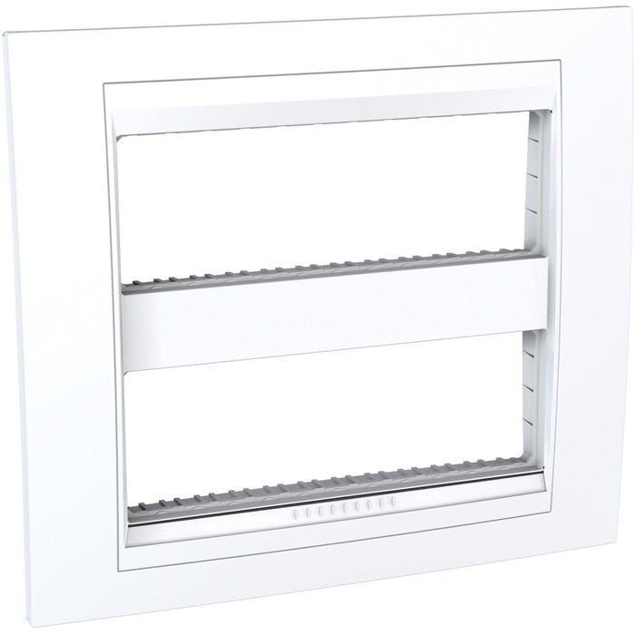 MGU48.426.18 Unica Plus - cover frame (fix. frame) - 2 gangs (H) - 2x6 m - white/white