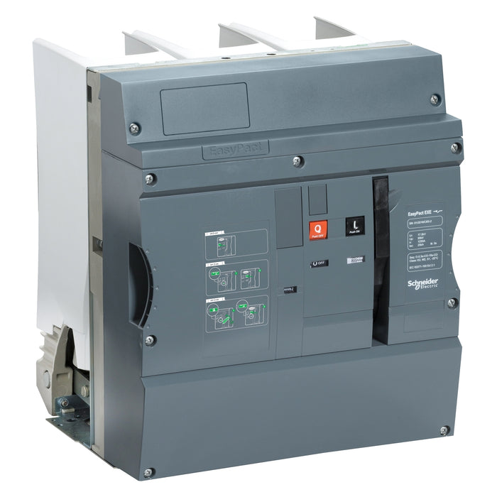 EXE122512L1B Vacuum circuit breaker, EasyPact EXE, basic function, 12kV, 75kVp, 25kA, 3s, 1250A, 210mm, IEC