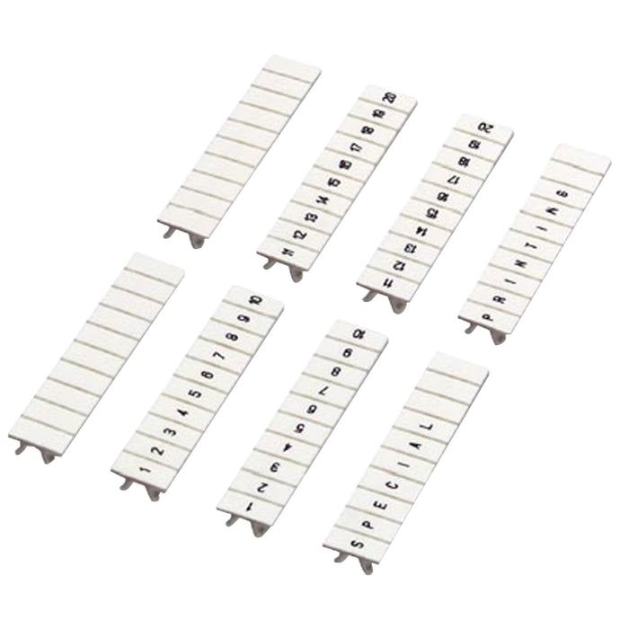 NSYTRAB510 CLIP IN MARKING STRIP, 5MM, 10 CHARACTERS 1 TO 10, PRINTED HORIZONTAL