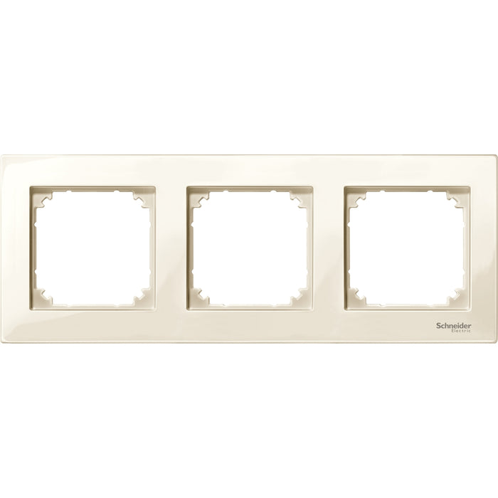 MTN515344 Cover frame, Merten M-Plan, 3 gangs, white