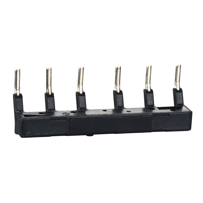 LAD9VP4 Set of parallel and inversing busbars, for 3P reversing contactors assembly, LC1D09-D38 lugs terminals