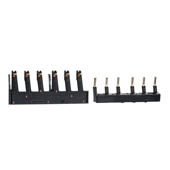 LAD9VP2 Set of parallel and inversing busbars, for 3P reversing contactors assembly with LRD, LC1D09-D38 lugs terminals