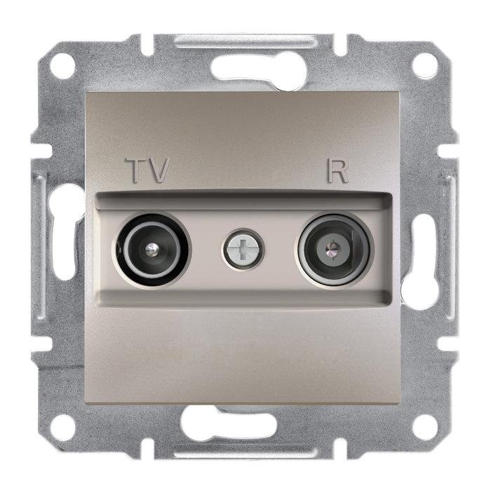 EPH3300169 Asfora, TV/R ending socket, 1dB, bronze