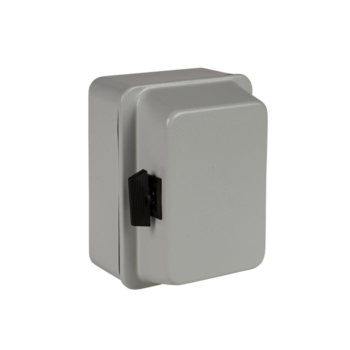 NSYDAN2015D Metal industrial box - high plain cover - hinge - H206xW156xD122 - IP55 - grey