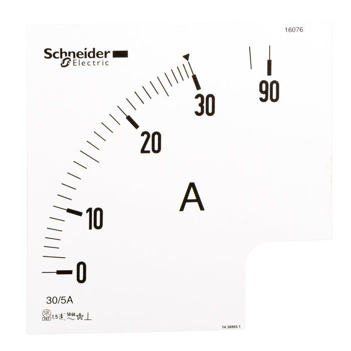 16076 ammeter dial Power Logic - 3 In - ratio 30/5A