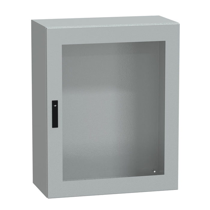 NSYCRNG108400T Spacial CRNG tspt door w/o mount.plate. H1000xW800xD400 IP66 IK08 RAL7035