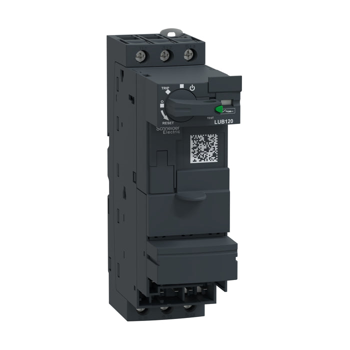 LUB120 Non reversing power base, TeSys Ultra, 3P, 1NO + 1NC, 12A, 690V, Advanced power base