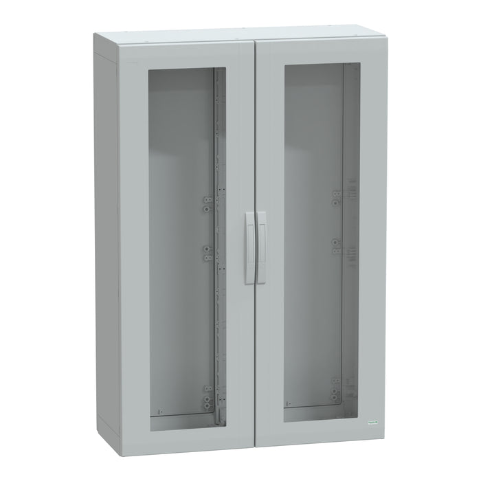 NSYPLA15104TG Floor standing polyester enclosure, Thalassa PLA, glazed door, completely sealed, 1500x1000x420mm, IP65, IK08