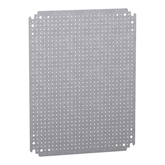 NSYMF54 Microperforated mounting plate H500xW400 w/holes diam 3,6mm on 12,5mm pitch