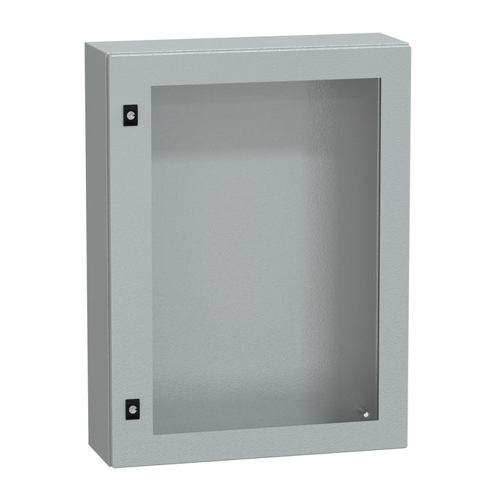 NSYCRN86200T Spacial CRN tspt door w/o mount.plate. H800xW600xD200 IP66 IK08 RAL7035..