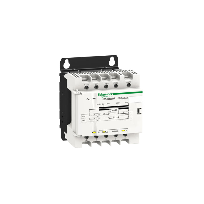ABT7PDU004G voltage transformer - 230..400 V - 2 x 115 V - 40 VA