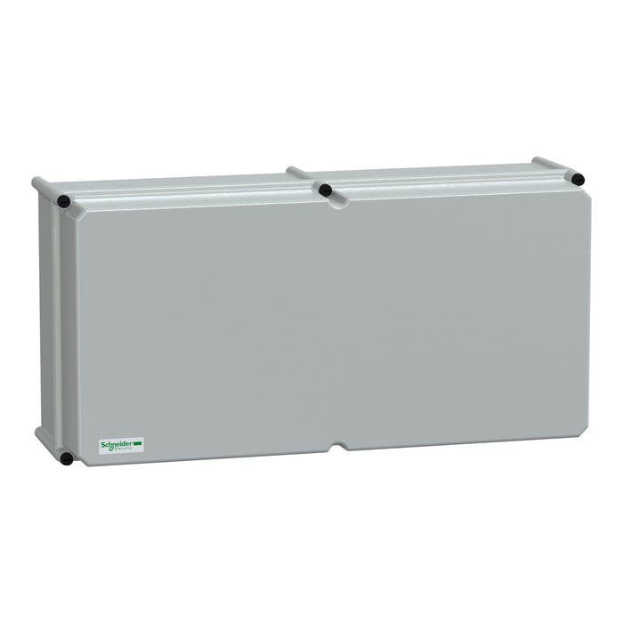 NSYPLSC3672AG PLS box, polyester rear, opaque PC cover IP65 36x72x23cm