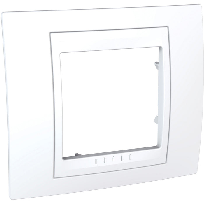 MGU6.002.18 Unica Plus - cover frame - 1 gang - white/white