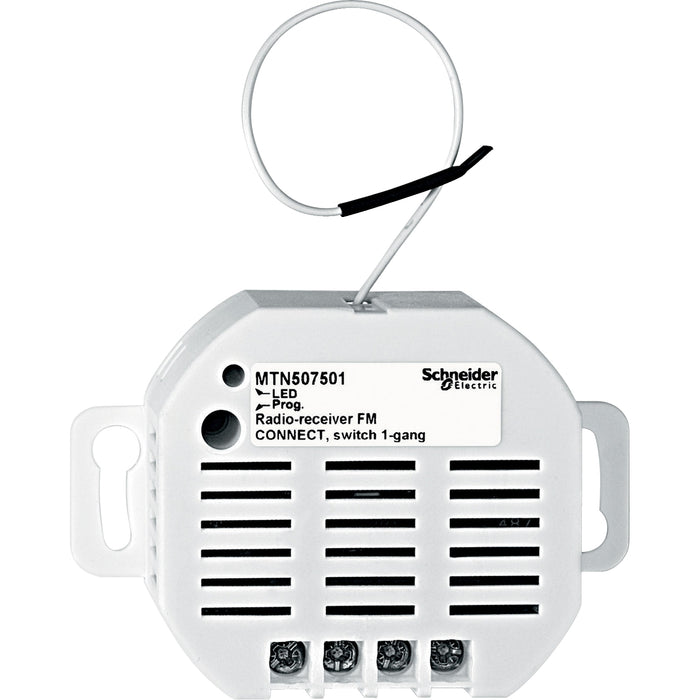 MTN507501 CONNECT radio receiver, flush-mounted, 1-gang switch