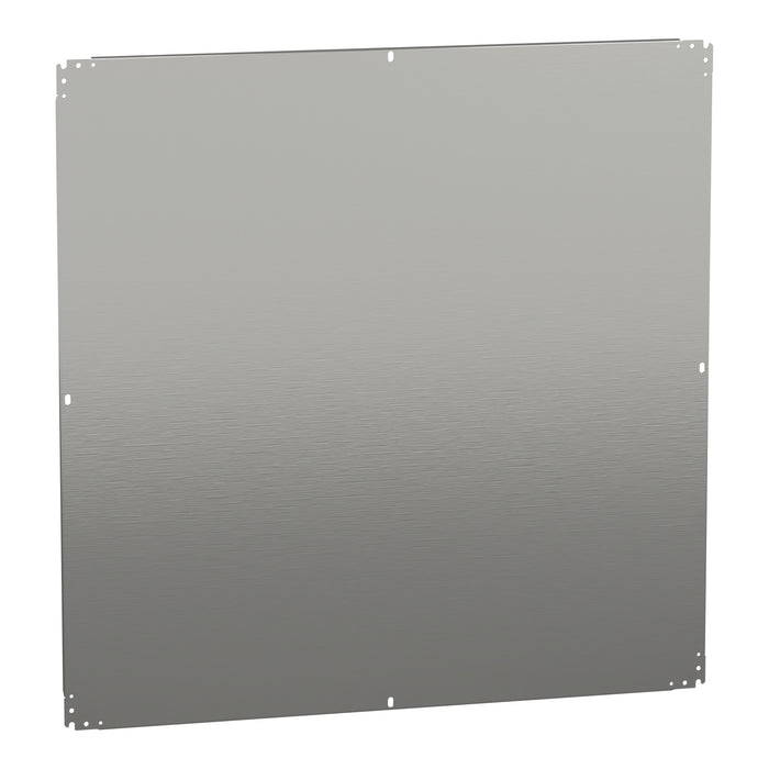 NSYMM1212 Plain mounting plate H1200xW1200mm made of galvanised sheet steel