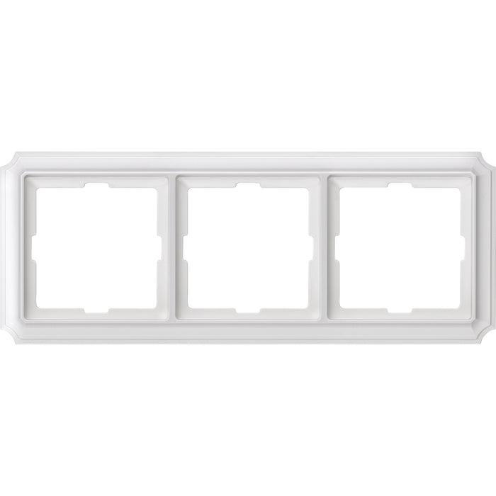 MTN483319 Antique frame, 3-gang, polar white