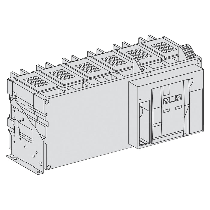 48107 Marco de disyuntor, MasterPact NW40bH2, 4000A, 150kA/440VAC 50/60Hz (Icu), 3 polos, fijo, sin unidad de control