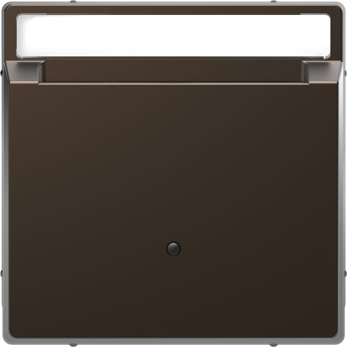 MTN3854-6052 Cover plate, Merten System M, for Hotel keycard holder, with labelling field, mocca metallic