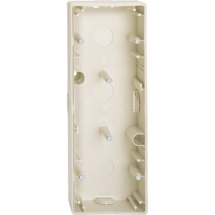 MTN512344 Surface-mounted housing, 3-gang, white, M-Smart/Artec