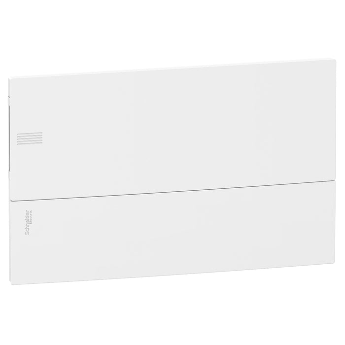 MIP21118 Enclosure, Resi9 MP, flush mounting, 1 row of 18 modules, IP40, white door, 1 earth terminal block