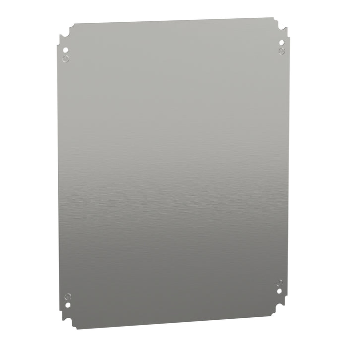 NSYMM54 Plain mounting plate H500xW400mm made of galvanised sheet steel