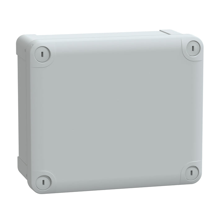 NSYTBS19168 ABS box IP66 IK07 RAL7035 Int.H175W150D80 Ext.H193W164D87 Opaque cover H20