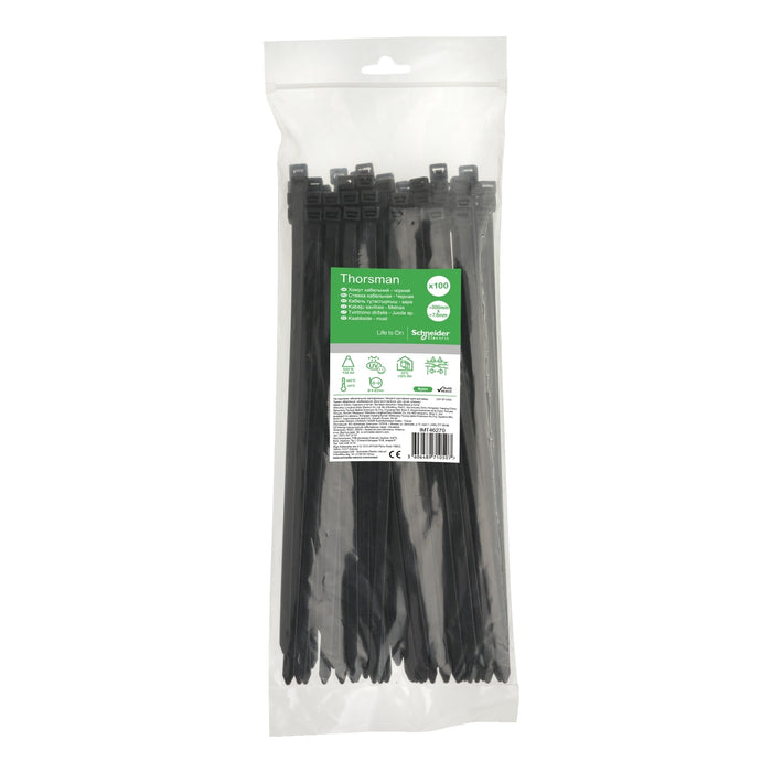 IMT46270 Cable tie, Thorsman, 7.6 x 300 mm, black