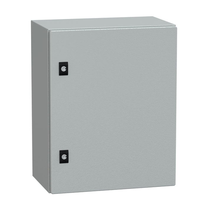 NSYCRN54250P Spacial CRN plain door with mount.plate. H500xW400xD250 IP66 IK10 RAL7035..