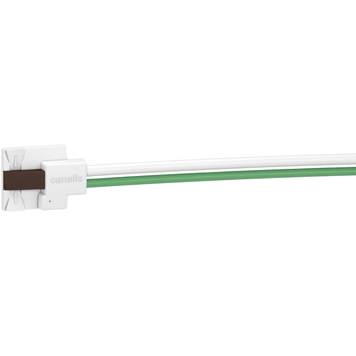 KBC16DCS302T Tap off unit, Canalis KB, 16A, L3+N+PE, direct connection, pre wired, 2m length, compatible DALI/LNX protocol, brown