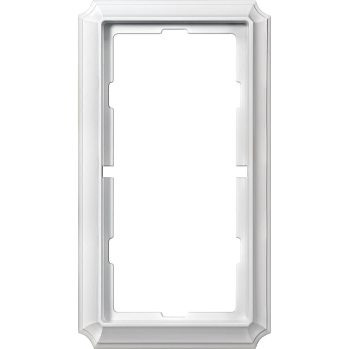 MTN483819 Antique frame, 2-gang without central bridge piece, polar white