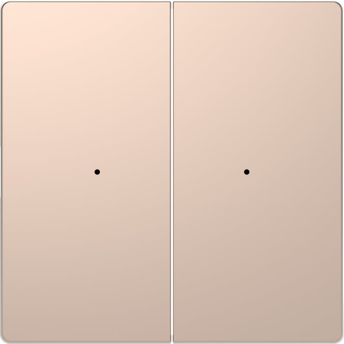 MTN5220-6051 Rocker, Merten System Design, for 2-gang push-button module, champagne metallic