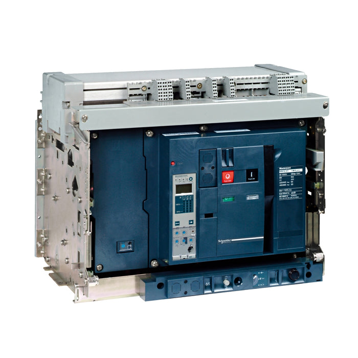 48437 Circuit breaker frame, MasterPact NW32H1, 3200A, 65kA/440VAC 50/60Hz (Icu), 4P, right Neutral, drawout, no control unit