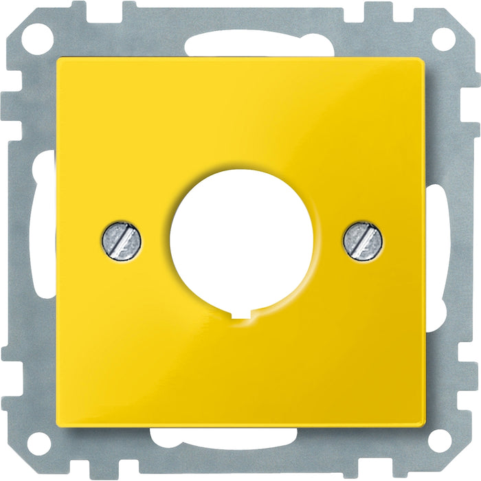 MTN393803 Central plate for emergency stop switch, yellow, System M