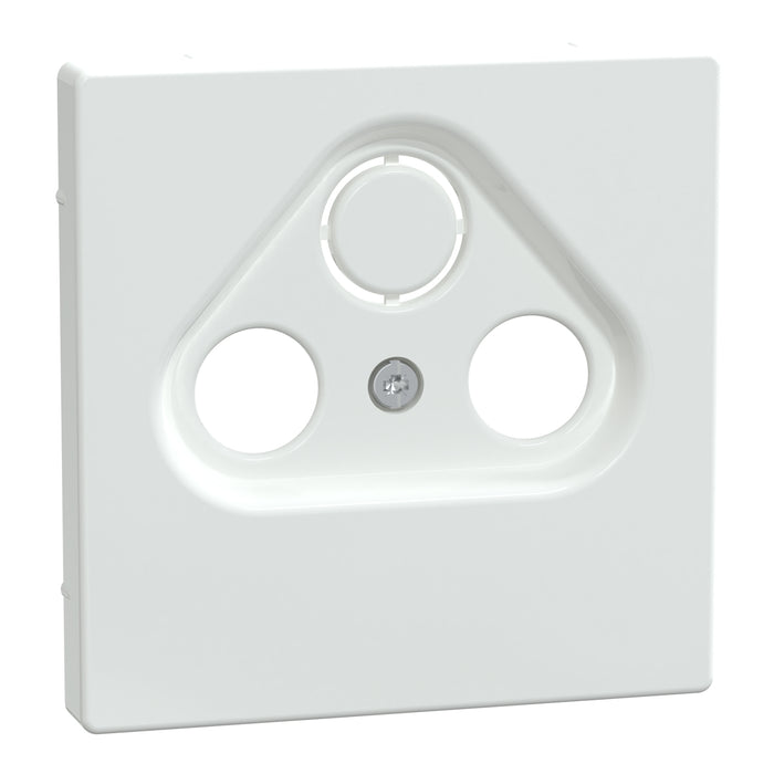 MTN4123-6035 Cover plate, Merten System M, for TV/SAT socket, 2/3 holes, lotus white