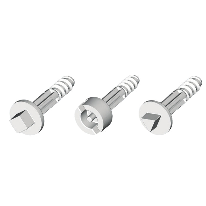 NSYAEDSB320TB Double bar screws, Ø3 mm, for THALASSA boxes with 20 mm cover height.