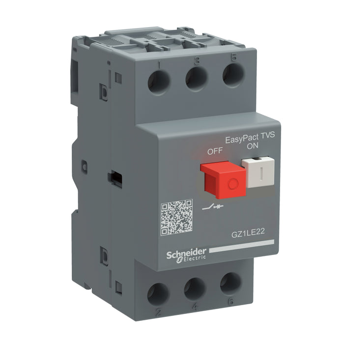 GZ1LE08 Motor circuit breaker,EasyPact TVS,GZ1LE,3P,4A,magnetic detection