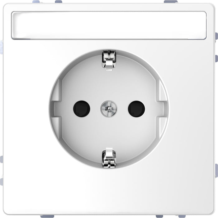 MTN2302-6035 Socket-outlet, Merten System Design, complete product, 2P + E, 16A, Schuko, shutter, screwless terminals,lotus white