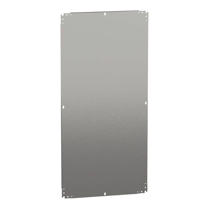 NSYMM126 Plain mounting plate H1200xW600mm made of galvanised sheet steel