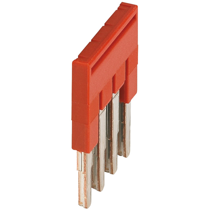 NSYTRAL24 PLUG-IN BRIDGE, 4POINTS FOR 2,5MM² TERMINAL BLOCKS, RED